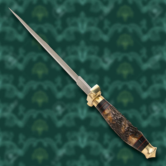 Stag Horn & Damascus Hunting Dagger